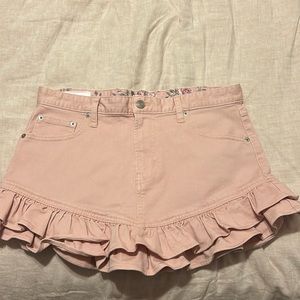 GAPxLOVESHACKFANCY pink jean skirt size 29
